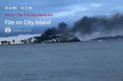 Rescuers rush to pull nearly 2 dozen victims out of water after boat bursts into flames in Long Island Sound